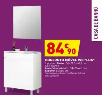 Bricomarché Conjunto Móvel WC "Lua" 60x72,5x46,5cm promoção