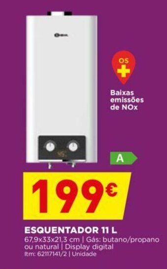 Bricomarché Esquentador 11 L promoção