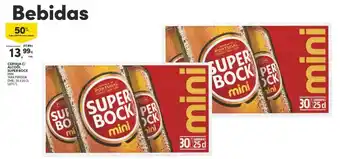 Continente Cerveja c/ Alcool Super Bock 30x25cl promoção