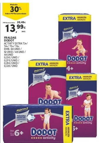 Continente Fraldas Dodot promoção
