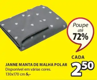 JYSK Janne Manta de Malha Polar promoção