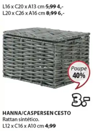 JYSK Hanna/Caspersen Cesto promoção