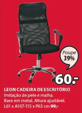 JYSK Leon Cadeira de Escritório promoção