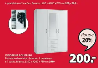 JYSK Vinderup Roupeiro promoção