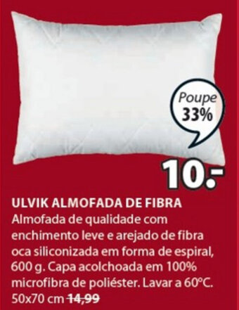 JYSK Ulvik Almofada de Fibra promoção