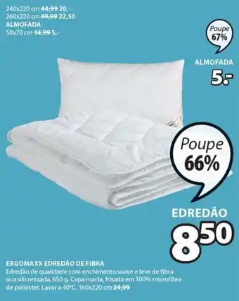 JYSK Ergomaxx Edredão de Fibra promoção