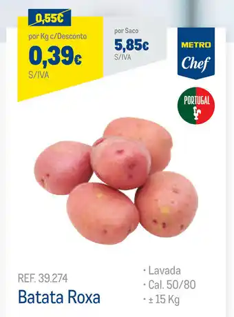 Makro Batata Roxa 15kg promoção