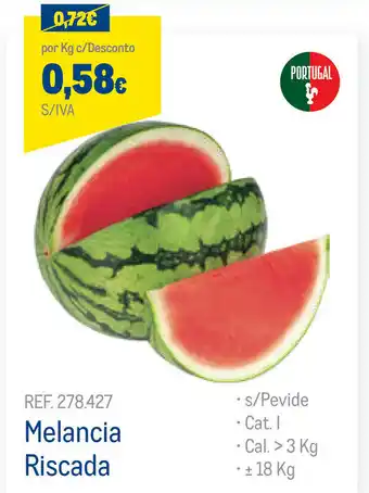Makro Melancia Riscada 18kg promoção