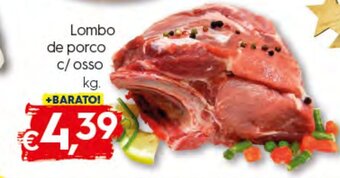 Bolama Lombo de Porco c/ Osso 1kg promoção