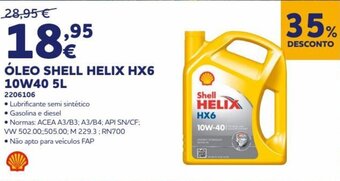 Oleo Shell Helix HX6 10W40 5L