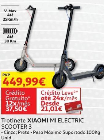 Auchan Trotinete xiaomi promoção