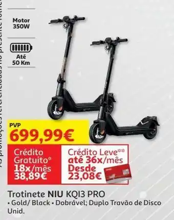 Auchan Trotinete niu promoção