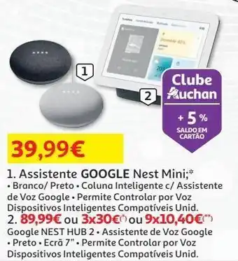 Assistente google nest mini
