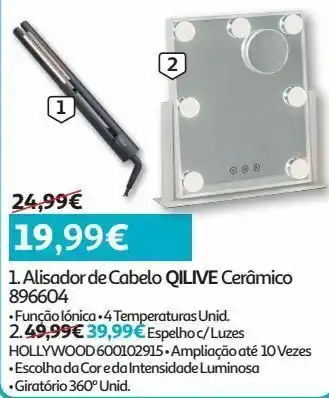 Alisador de cabelo qilive