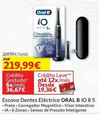 Escova dentes eléctrica oral bio 8 s preta