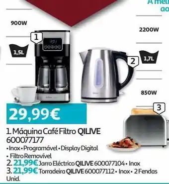 Máquina café filtro qilive