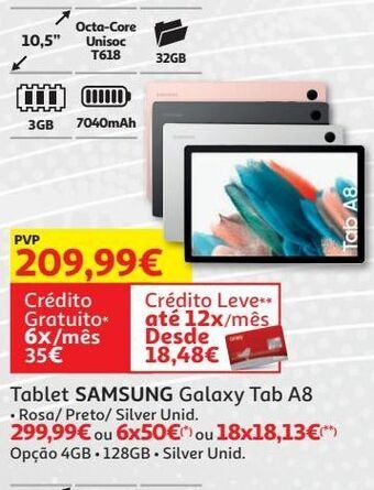 Auchan Tablet samsung promoção