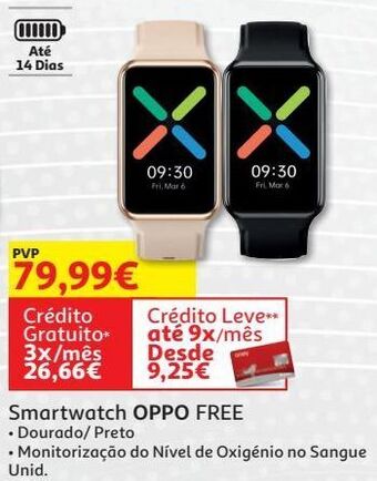 Auchan Smartwatch oppo promoção