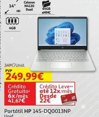 Auchan Portátil hp 14s-dq0013np promoção