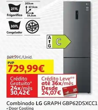 Auchan Combinado lg graph gbp62dsxcc1 promoção