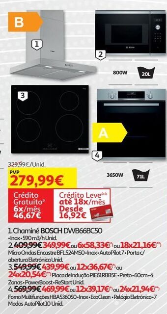 Auchan Chaminé bosch promoção