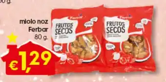 Bolama Miolo Noz Fetbar 80g promoção