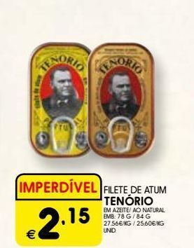 Meu Super Filé de atum tenorio promoção