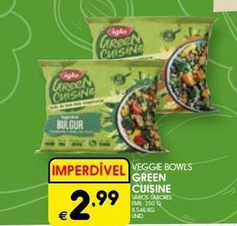 Verduras congeladas iglo
