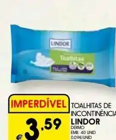 Toalhas umedecidas lindor