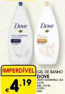 Meu Super Gel de banho dove promoção