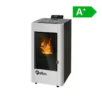 Bricomarché Salamandra a pellets “riviera” 13 kw branco promoção