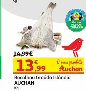 Auchan Bacalhau graudo auchan islândia kg promoção