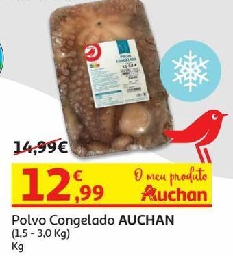 Polvo congelado auchan (1.5-3.0kg) kg