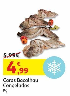 Caras bacalhau congeladas kg