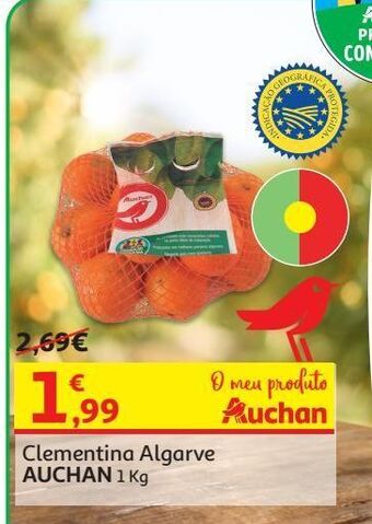 Clementina algarve igp auchan produção controlada 1 kg