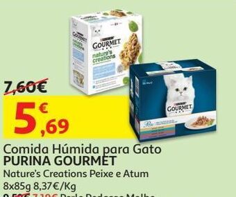 Auchan Comida húm gato gourmet promoção