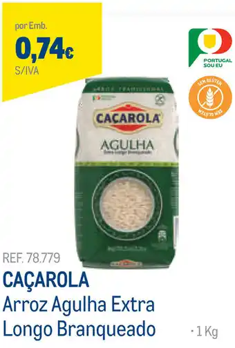 Makro Caçarola Arroz Agulha Extra Longo Branqueado 1kg promoção