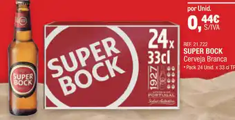 Makro Super Bock Cerveja Branca Pack 24 Unid x 33cl promoção