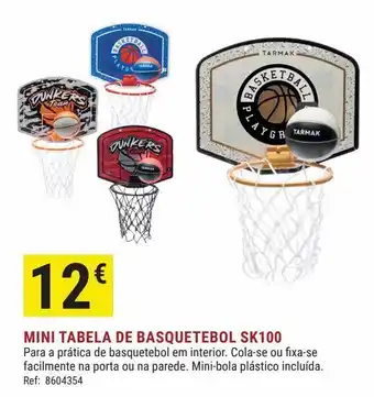 Decathlon Minitabela de basquetebol criança/adulto sk100 playground cinzento. com bola. promoção