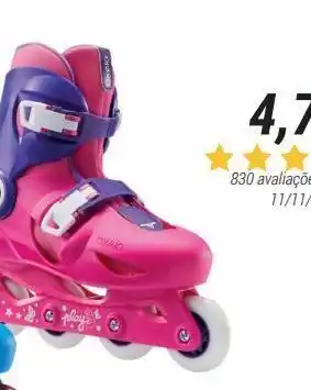 Patins de criança play3 rosa violeta
