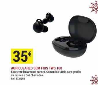 Auriculares de corrida tws 100 100% sem fios preto