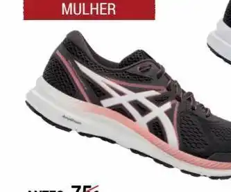 Decathlon Calçado de corrida asics gel windhawk mulher cinza rosa promoção
