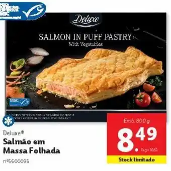 Lidl Salmão em massa folhada deluxe promoção