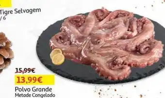 Auchan Polvo grande metade congelado 1.5-3.0 kg promoção