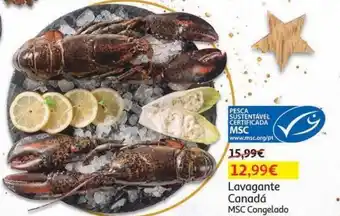 Auchan Lavagante canadá msc congelado 400 gr unidade promoção