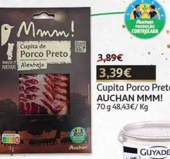 Auchan Cupita porco preto auchan produção controlada 70 g promoção
