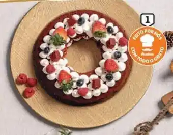 Auchan Coroa de red velvet de natal kg promoção