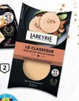 Bloc de foie gras labyerie c/ oferta guilhotina 120 g