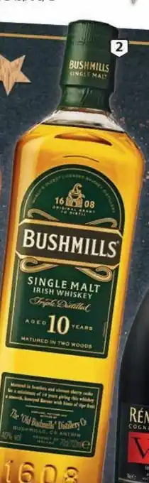 Auchan Whisky malte bushmills 10 anos 0.70 l promoção