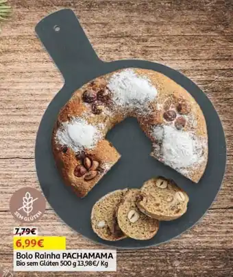 Auchan Bolo rainha pachamama bio 500g sem glúten promoção